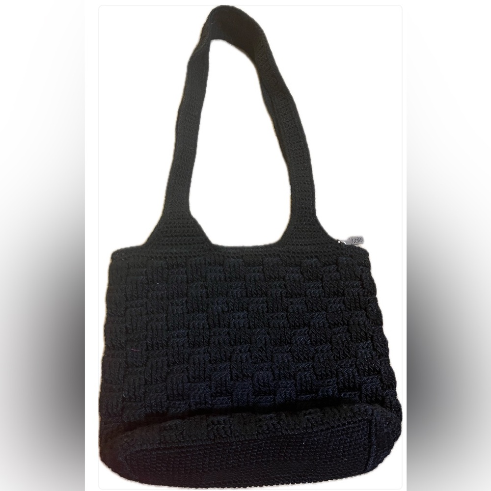 The Sak Black Woven Tote Bag